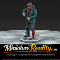 Ice Fisherman Drilling with a Hand Auger — thumbnail 3