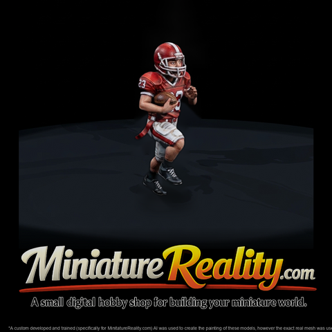 Football Running Back with Ball