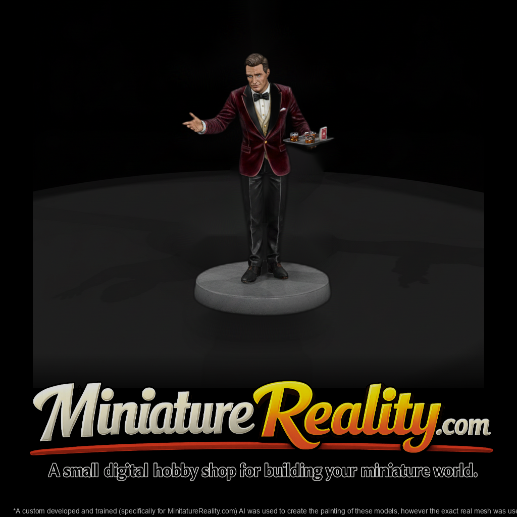 Casino Host in Velvet Dinner Jacket