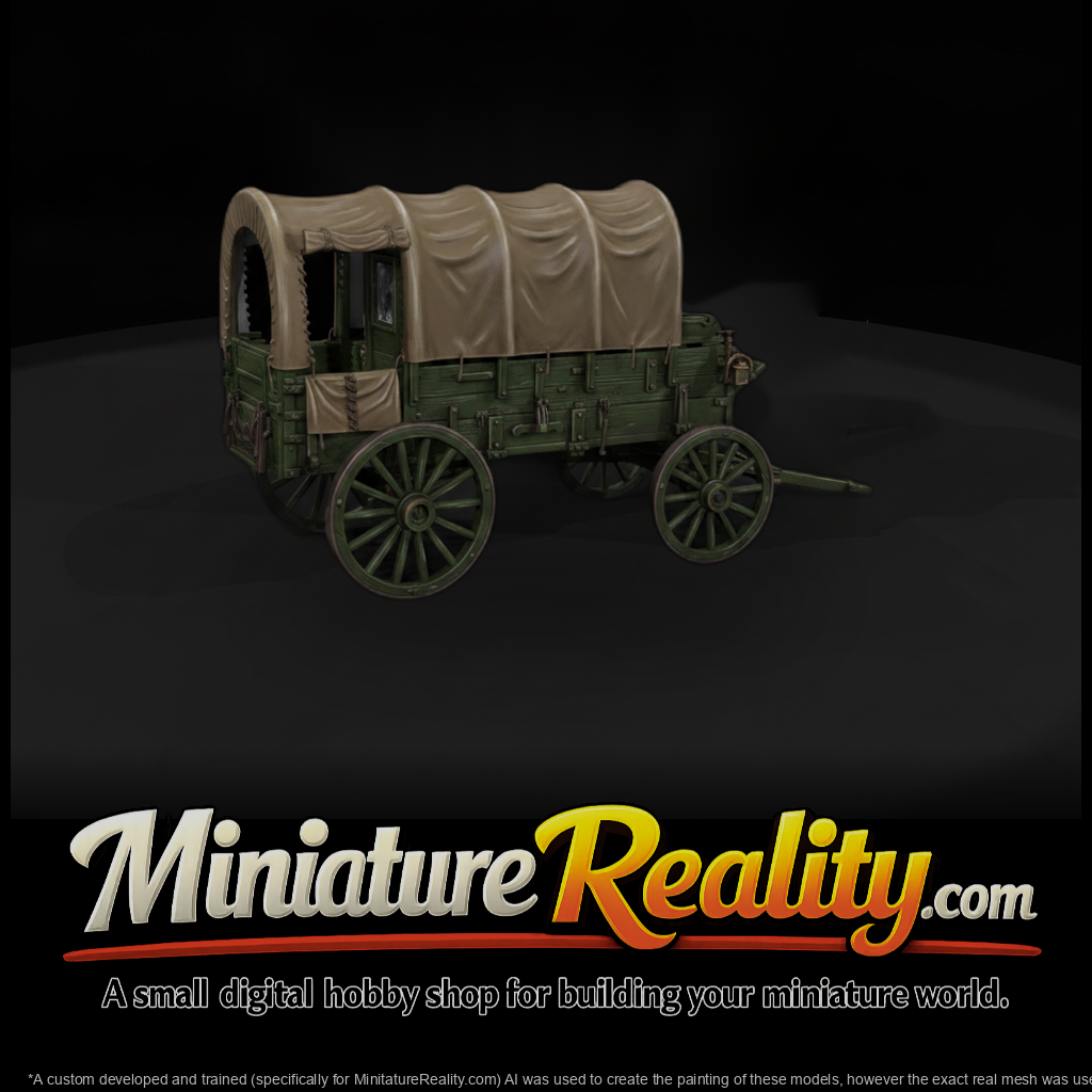 Mil 069 Wild West Fort Ambulance Wagon