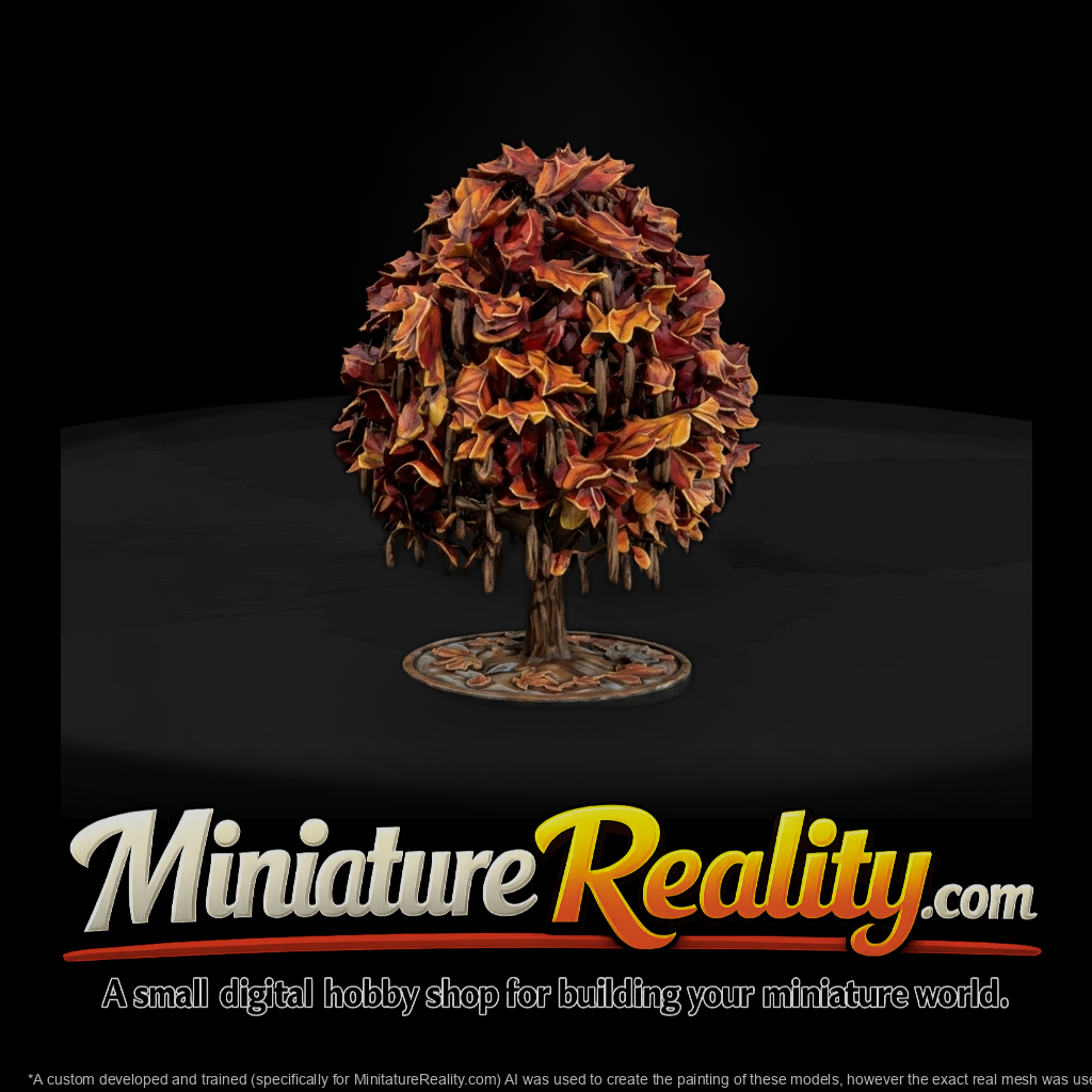 Stylized Maple Tree & Model Railroads