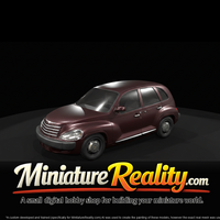 2001 Chrysler PT Cruiser miniature, three-quarter view — thumbnail 3