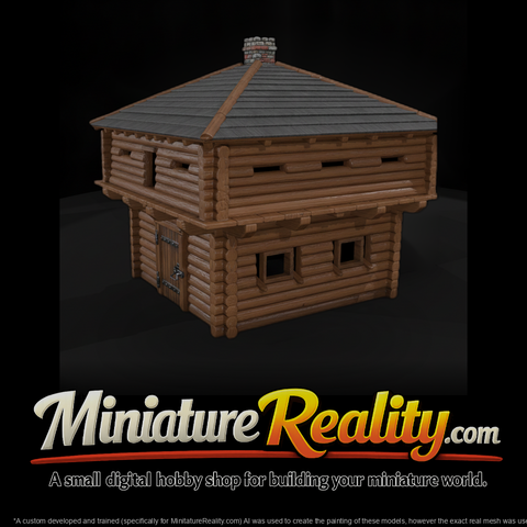 Mil 001 Civil War Log Blockhouse