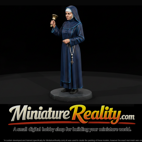 Nun Ringing a Hand Bell
