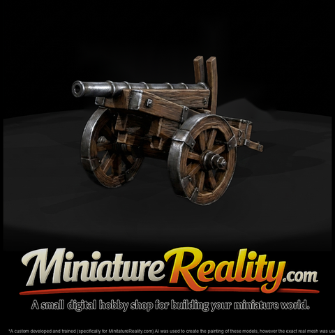 Stylized Medieval Field Cannon ( & Wargame Prop)
