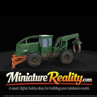 Articulated Grapple Skidder - Forestry miniature, three-quarter view — thumbnail 3