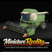 Massey Ferguson Combine Harvester Head 1986 01 miniature, three-quarter view — thumbnail 1