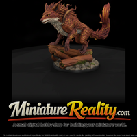 Ember Tail Fox Beast miniature, three-quarter view — thumbnail 1