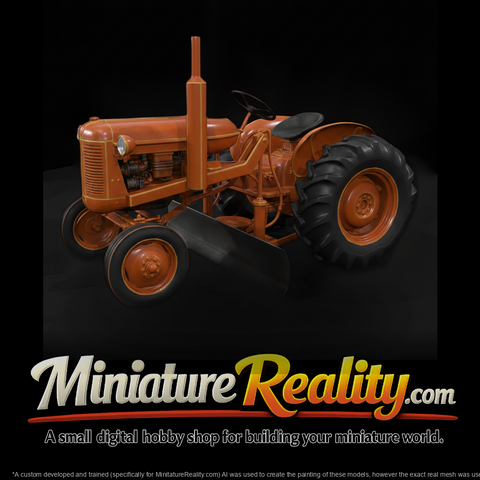20260612 Orange Tractor With Grader Blade 394924A9