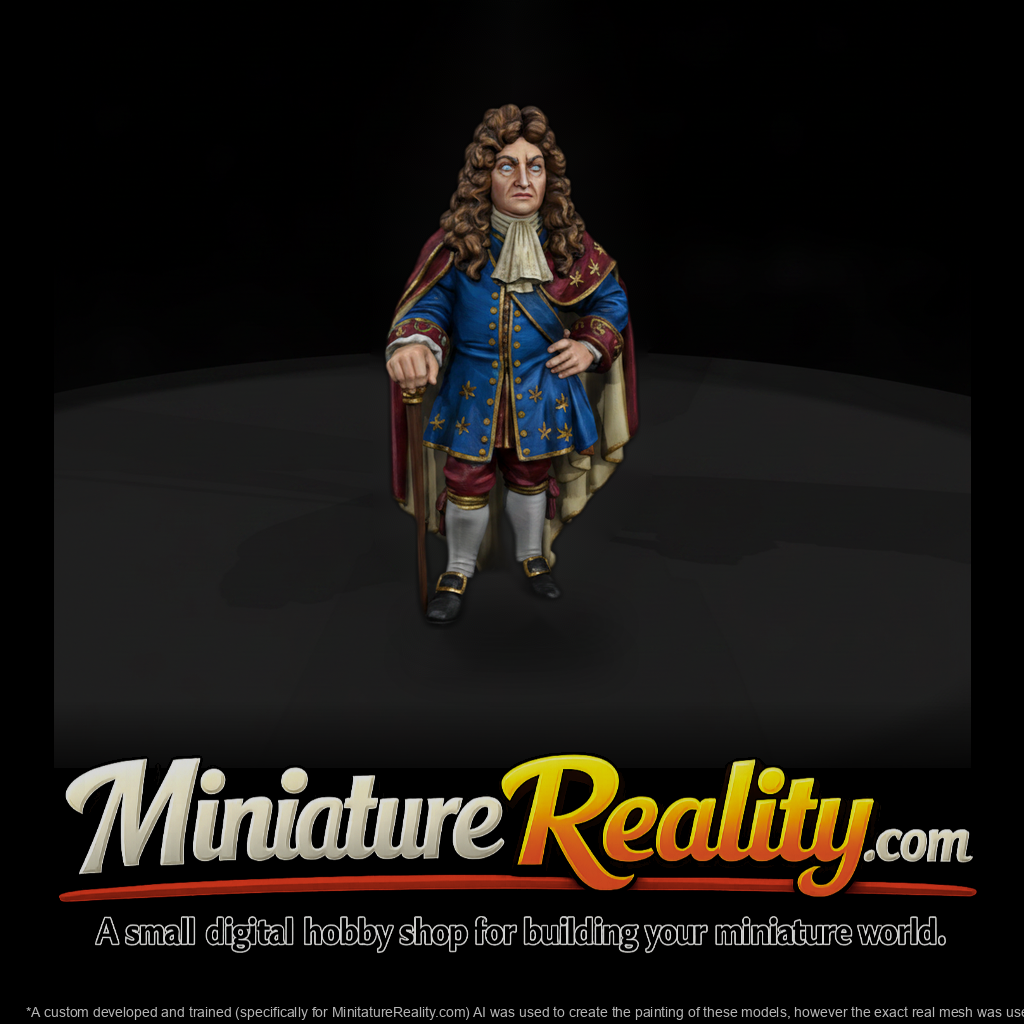 Hist 0144 Historical Louis Xiv Miniature Figure