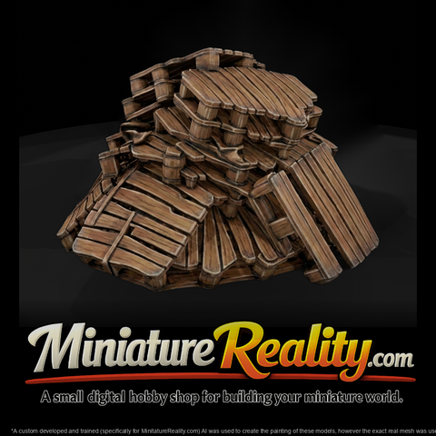Stacked Wooden Pallets — Warehouse