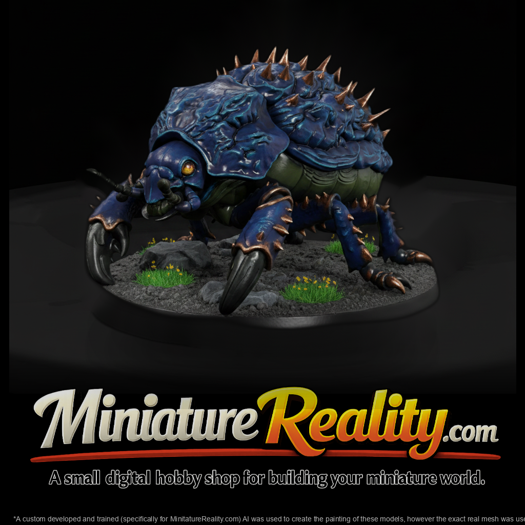 Stylized Fantasy Giant Armored Beetle 3D Miniature