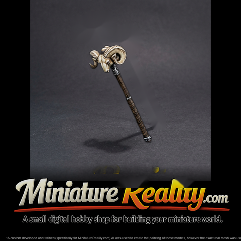 Double Ram-Head War Hammer