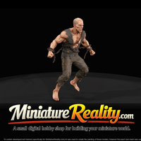 Chainbound Zombie - 28mm miniature, three-quarter view — thumbnail 3