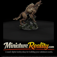 Night Howl Jackal miniature, three-quarter view — thumbnail 1