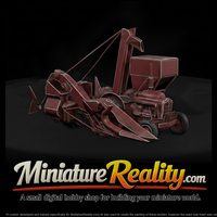 Red Corn Harvester miniature, three-quarter view — thumbnail 1