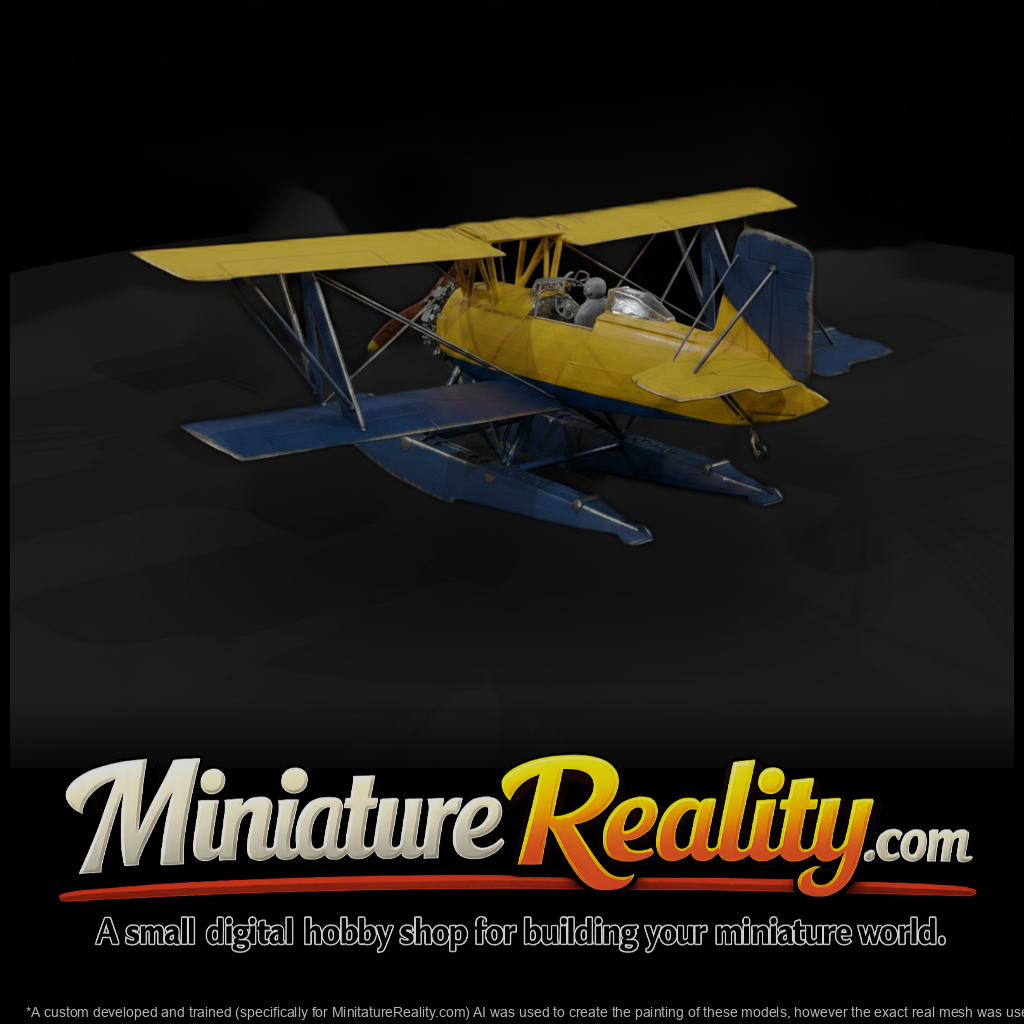 20260612 Yellow Blue Biplane Seaplane 721Ab1F283