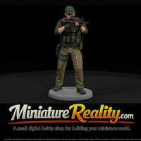 Tactical Police Officer Aiming Carbine — thumbnail 1
