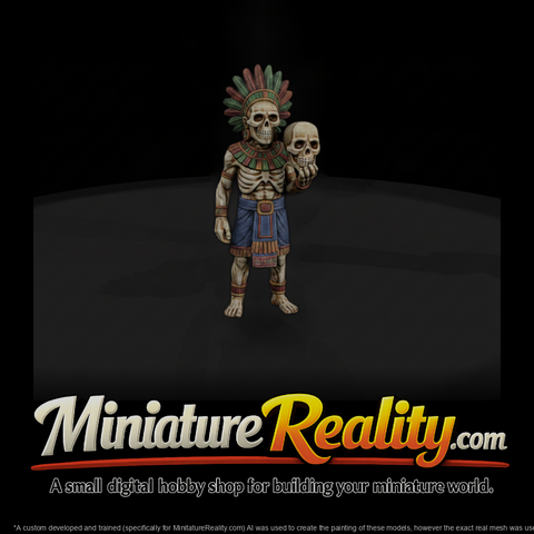 Myth 0472 Mythology Mictlantecuhtli Miniature Figu