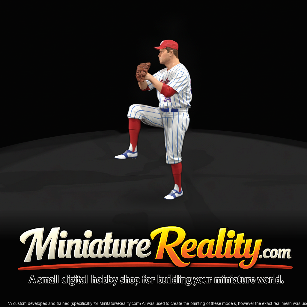 1930s Baseball Pitcher Figure