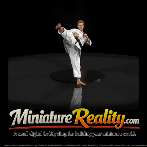 0093 Sports Martial Artist Kick