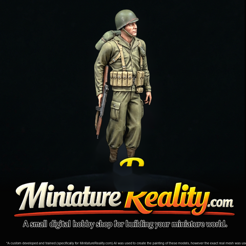 American Soldier Ww2 Walk A2 No Base
