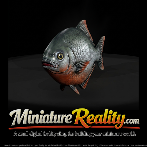 Sculpted Piranha Fish