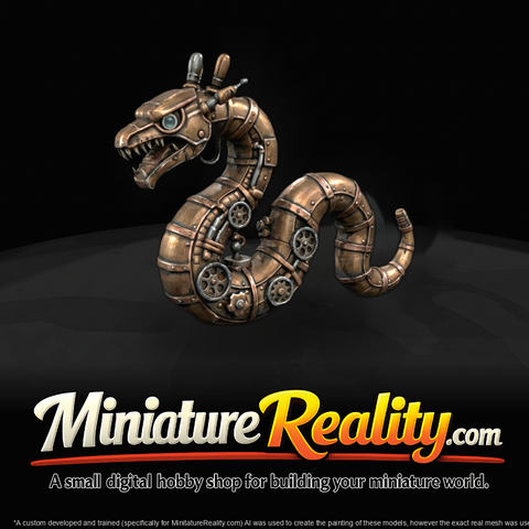 Nightmare Clockwork Creatures Mechanical Serpent