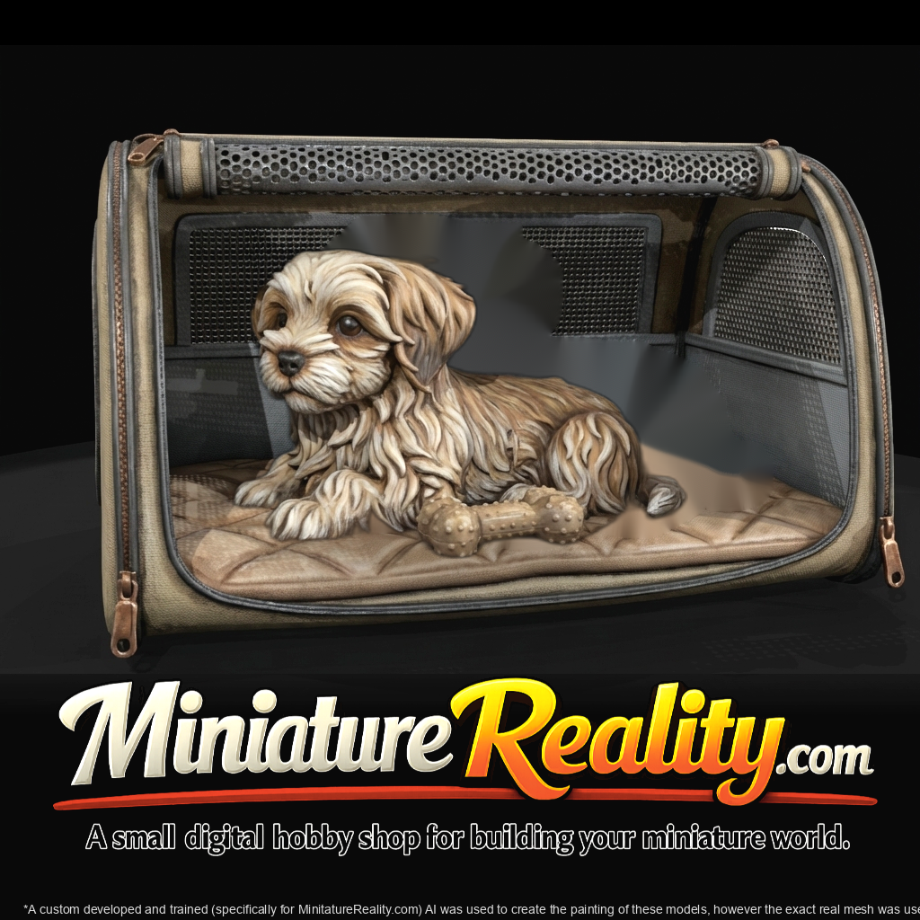All the Puppies - Puppy Figures miniature, three-quarter view