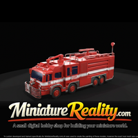 Airport Fire Truck miniature, three-quarter view — thumbnail 3