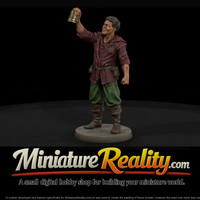Tavern Ale Drinker Raising a Tankard — thumbnail 1