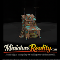 Shanty House miniature, three-quarter view — thumbnail 1