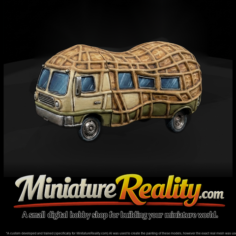 Peanut Camper Van — Stylized Retro Camper