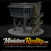 Elevated Bridge Control Tower with Stairs — thumbnail 1