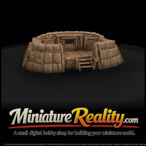 Mil 002 Civil War Earthwork Redoubt
