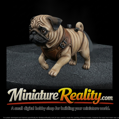 Stylized Pug Dog