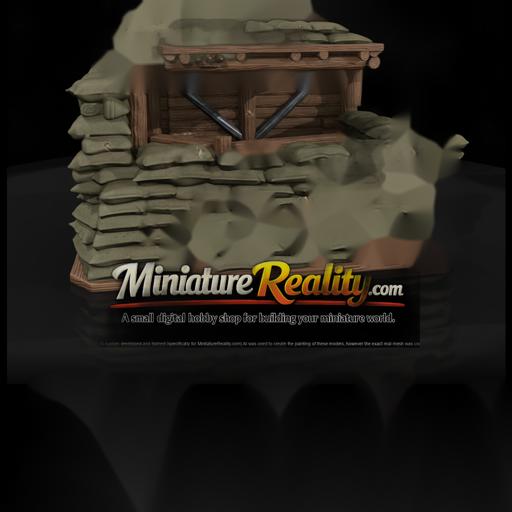 Sandbagged Fighting Position with Overhead Cover