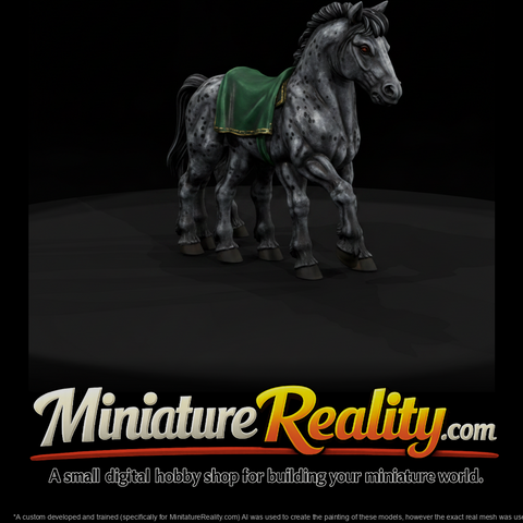 Mythology Sleipnir Figure, three-quarter view