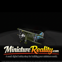 Grumman F3-2025 Biplane miniature, three-quarter view — thumbnail 3