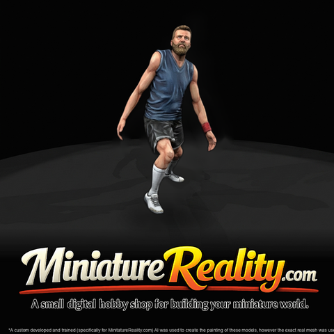 Streetball Player in Motion