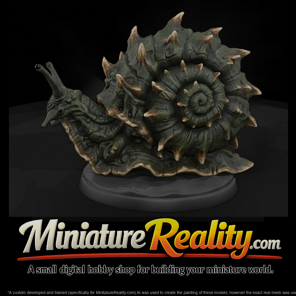 Giant Spiked Shell Snail Beast