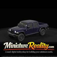 Jeep Gladiator JT Rubicon - Interior-Ready Model, three-quarter view — thumbnail 3