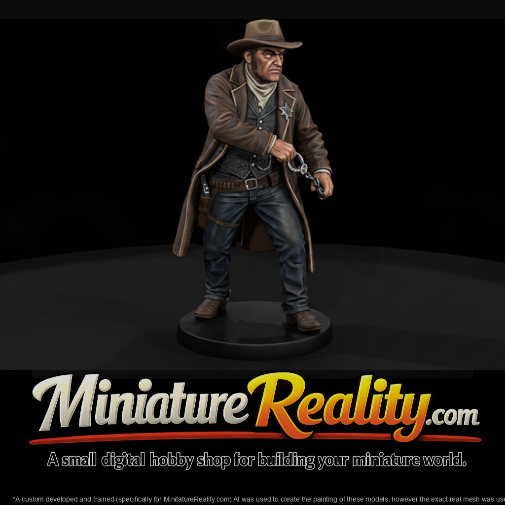 Old West Lawman with Handcuffs