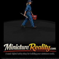 0139 service plumber toolbox miniature, three-quarter view — thumbnail 1