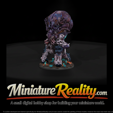 Stylized Lovecraftian Mycoid Monster 3D Miniature
