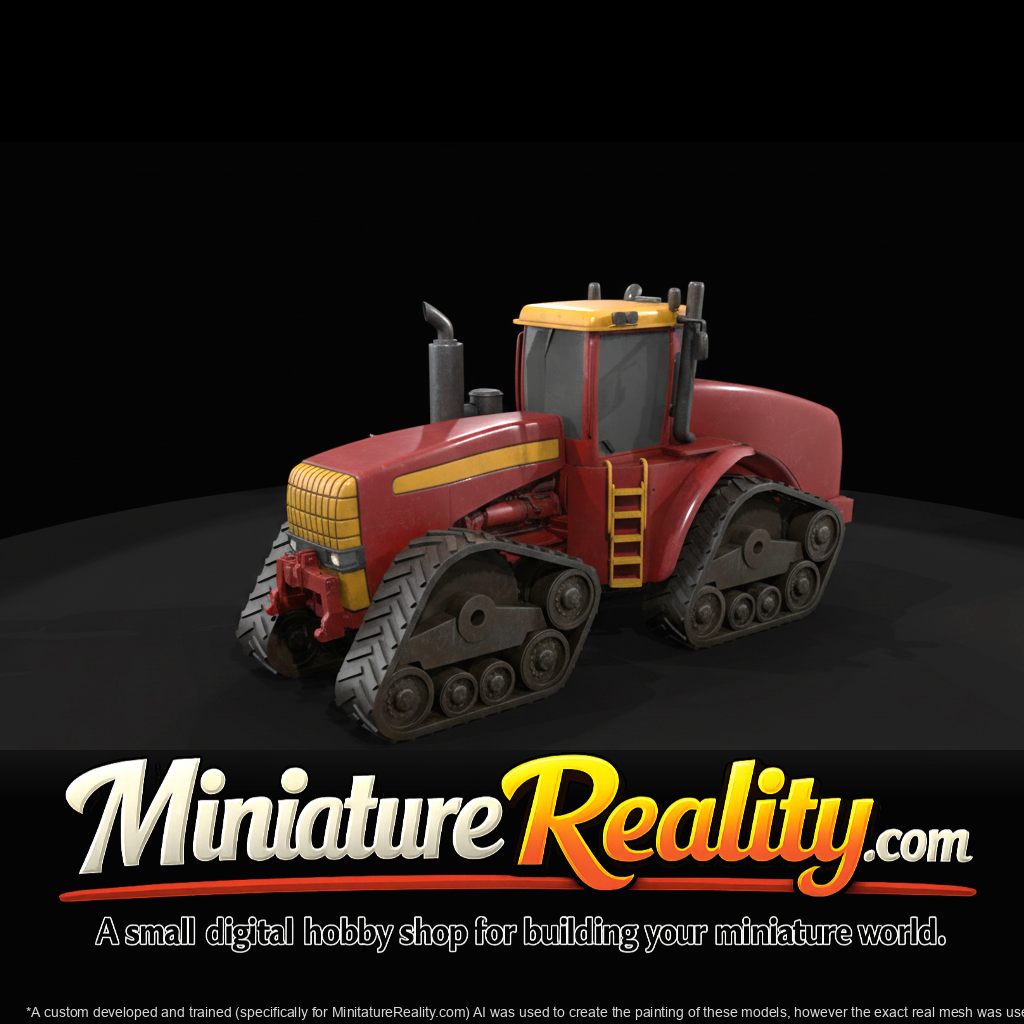 New Holland T9 Tracked Tractor miniature, three-quarter view