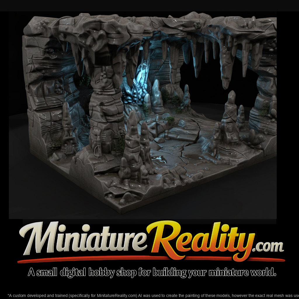 Crystal Cavern Corner Terrain Section