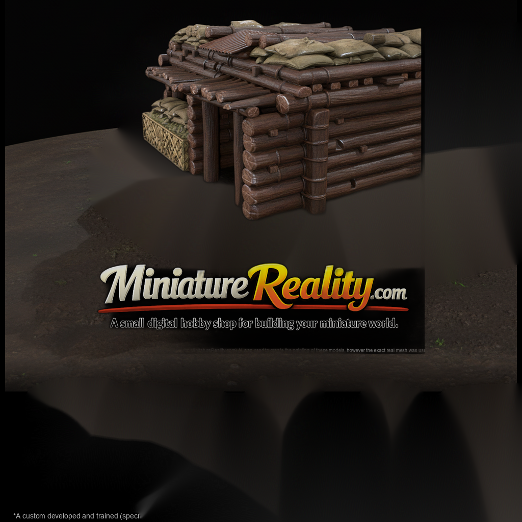 Mil 014 Ww2 Pacific Coconut Log Bunker