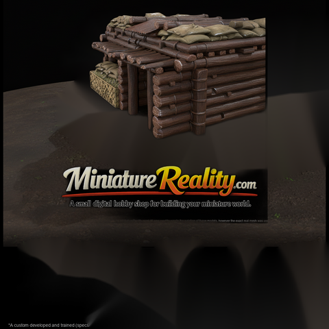 Mil 014 Ww2 Pacific Coconut Log Bunker
