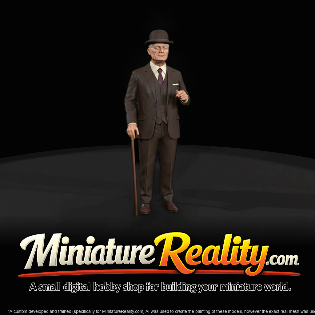 1920s Mobster — Bowler Hat & Cane